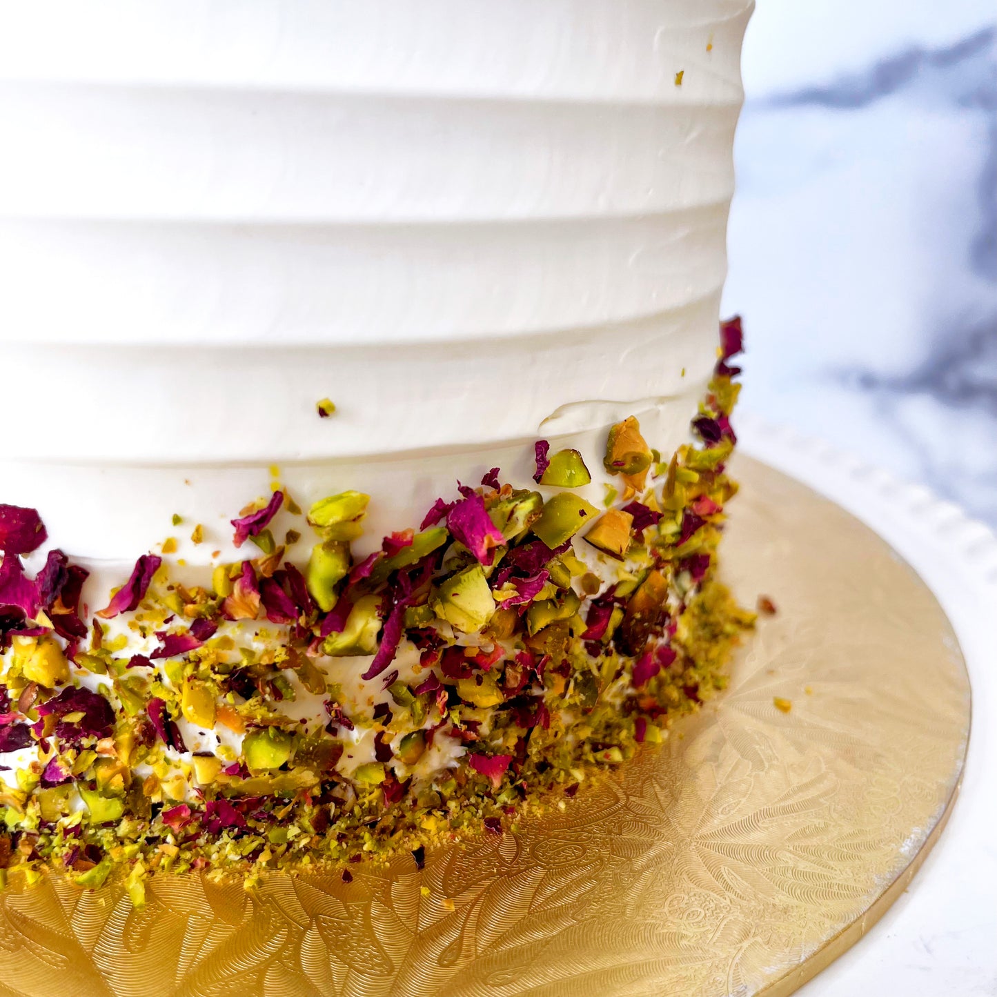 Pistachio and Rose Cake