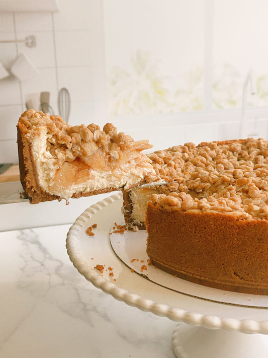 9" Apple Crumble Cheesecake